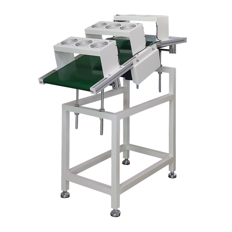 Wave Solder Infeed/outfeed PCB Conveyor SD-400 Belt Assmbly Line with Cooling Fans for DIP Production Line
